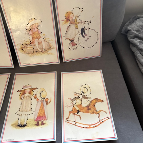 Vintage 1976 American Greetings Corp HOLLY HOBBY Sewing Cards Toy - Picture 5 of 14